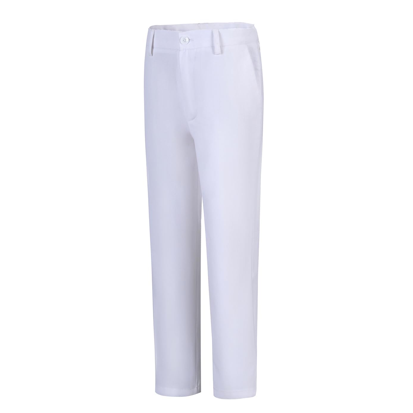 Lycody Boys' Flat Front Dress Pants Adjustable Waist School Uniforms Pants