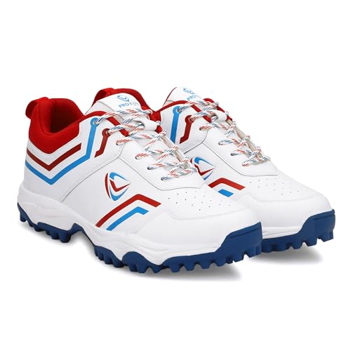 Image of PRO KVH Men's Rubber Spike Cricket Shoes Unisex Cricket Shoes | Mid-Foot Support Heel Synthetic Limited Edition Elite Performance