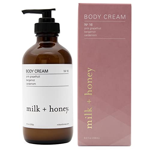 Milk + Honey Rich Body Cream No. 16, Pink Grapefruit, Bergamot And Cardamom, Body Cream For Women And Men, Ultra-Nourishing Moisturizing Lotion, 8 Oz. #TOP24