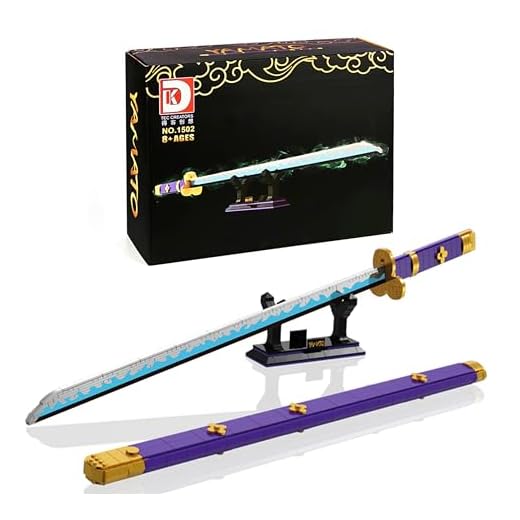 DK CREATION Katana One Piece Zoro Enma - Epée Jeu Construction 936 Pièces - Boite Premium