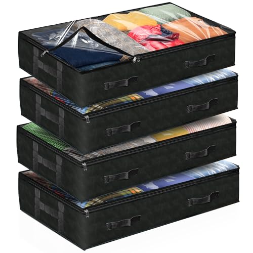 Reli. 90L Under Bed Storage Containers (4 Pack) | Closet