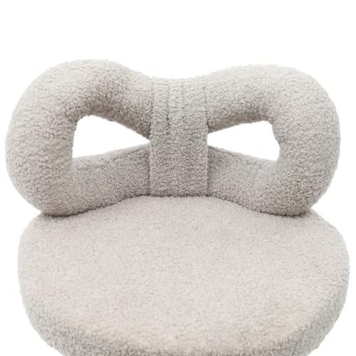 Sillón con respaldo mariposa gris y ruedas miniatura 7