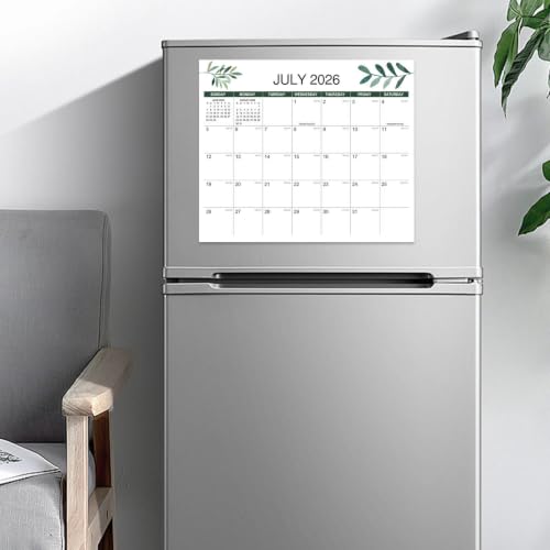 Calendrier Frigo 18 Mois | Organiseur Aimanté de Cuisine Esthétique
