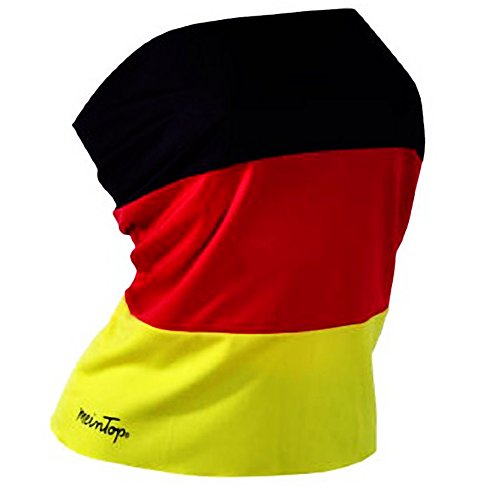 Piersando Damen Top Rock Fahne Fussball EM & WM Länderflagge Fanartikel Land Trikot Kleidung T Shirt Frauen Deutsche Flagge Deutschlandfahne Deutschland Größe M