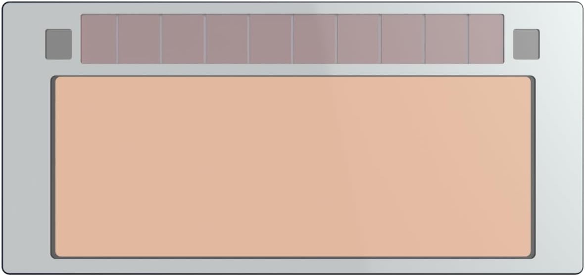 Tefuawe 2x4 1/4 Gold Automatic Welding Lens, 2 Amp TIG Rating, Variable Shade with Multiple Settings, For Stick Mig Tig