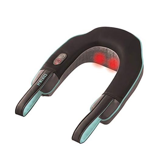 Masajeador de cuello Homedics, masajeador de cervicales, vibración, calor infrarrojo, 2 velocidades