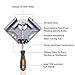 WEICHUAN Aluminum Alloy Right Angle Clamp 90 Degree Angle Clamp Corner Clamp Right Angle Vise Adjustable Frame Clamp With Adjustable Swing Jaw for DIY Woodworking(Pack of 1)