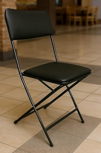 Image of BHAVANE Furniture Folding Chair with Cushion Seat, Portable, Compact and Space-Saving, for Home, Office, and Events