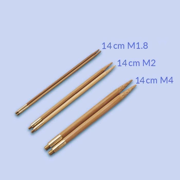 Seeknit Interchangeble Needle Tips, Beige, M2 14cm x 3.75mm - Image 2