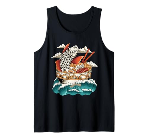 Koi Fish Gifts - Ramen japonés para carpas koi Camiseta sin Mangas