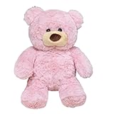 Gwxqybfe 10inch Teddy Bear Stuffed Animal, Soft Teddy Bear Plushie Toys, Birthday Christmas Valentine's Day Gifts for Kid Boys Girls (Pink)