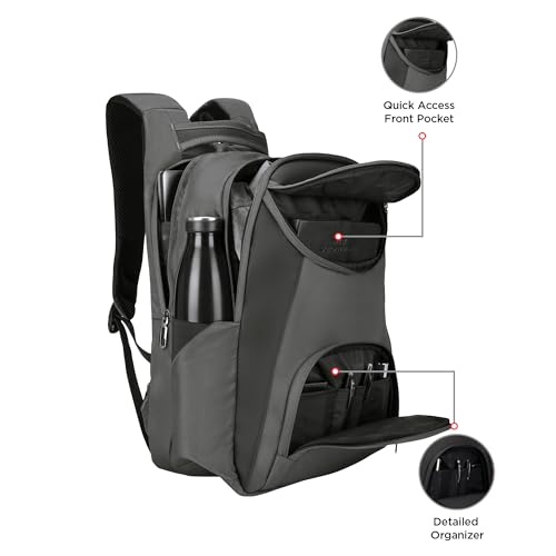 Image of HARISSONS Axis Business Travel Laptop Backpack | 35L | Fits 15.6 inch Laptop | 1000D PU-Coated Polyester | Office, Travel & Work Commute