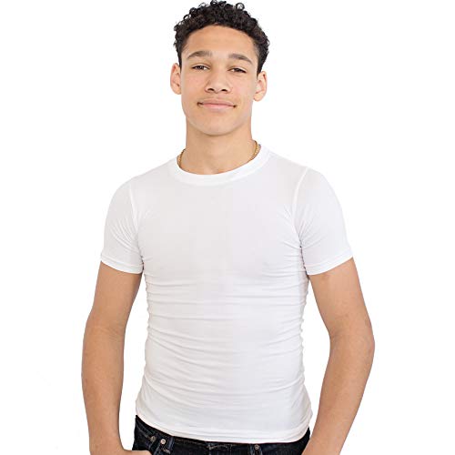 Fun and Function's Sens-ational Hip Hugging White Tee Short Sleeves for Kids