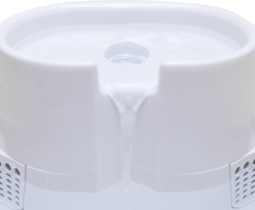 Miniatura 10 de Dog Mate Fuente grande para mascotas para perros y gatos con filtro incluido, capacidad de 200 onzas líquidas