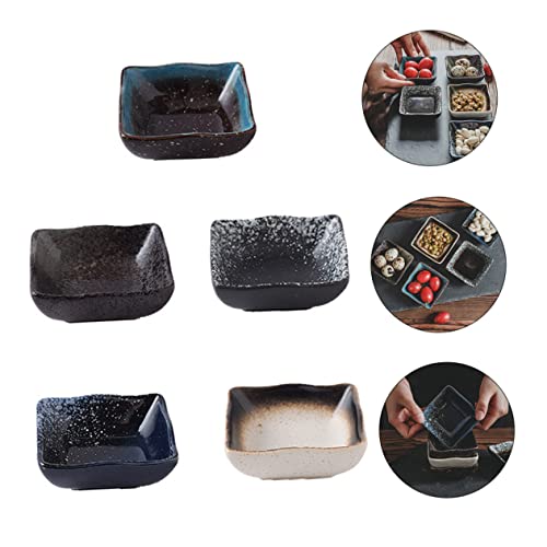 Juego de 5 platos japoneses de cerámica para sushi miniatura 5