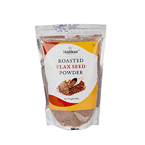 Image of Malikaz' The Royale Taste Roasted Flax | Alsi Seed Powder, 500g | Omega-3 Rich Superfood | 100% Natural | No Additives | Powdered Roasted Flax Seeds | Flax Meal |