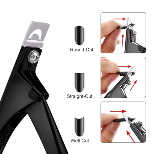 Alicate para uñas falsas de acero inoxidable profesional miniatura 4