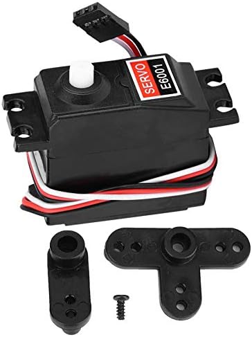 DELUGS 4.8-6V E6001 Plastic 6KG Gear Servo for HSP 94105/94106/94166 1/8 1/10 RC Model Car RC Toy Upgrade Accessory Spare Parts