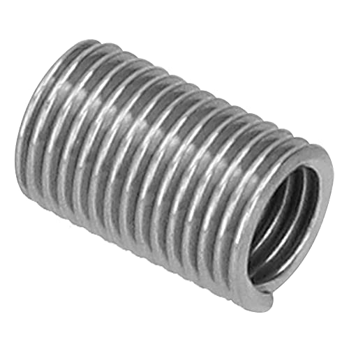 Image of 100 PCS Thread Repair Insert, M6 x 1 Helicoil Metric Thread Sleeves, Stainless Steel Wire Thread Sheaths with Different Length to Choose for Thread Repair(18mm)