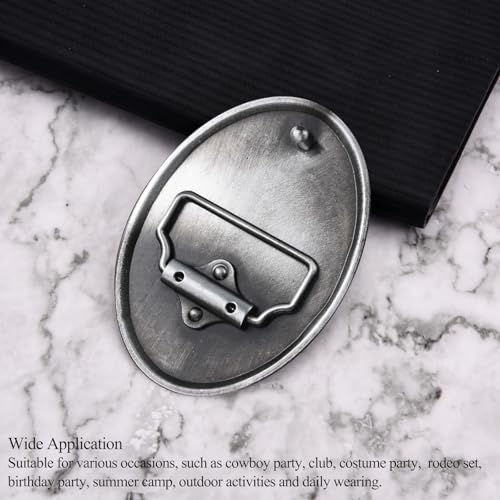 Image of Antique Rose Belt Buckles for Women Men Western Cowboy Cowgirl Floral Belt Buckle Christmas Halloween Gifts