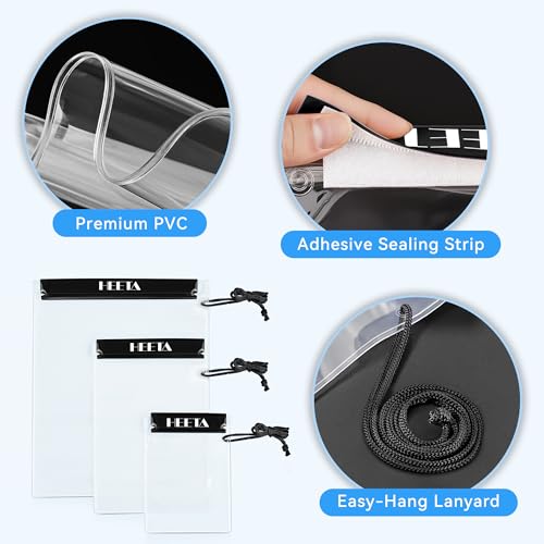 HEETA 5-Pack Waterproof Pouches