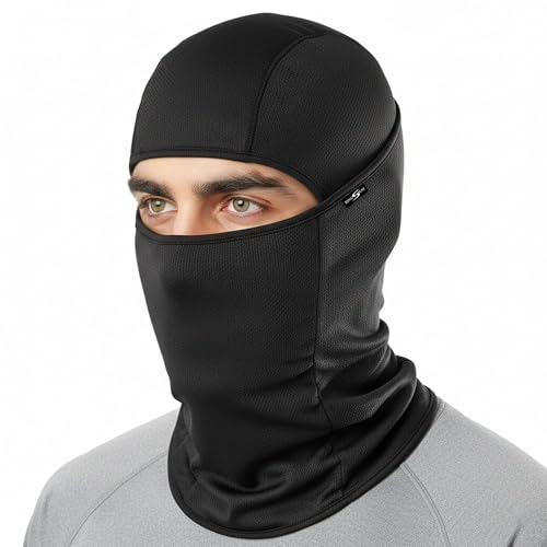 Image of Kingsway Balaclava Face Mask for Bikers - UPF 50+ UV & Dust Protection | Full Face Mask for Men & Women | Premium Riceknit Helmet Liner