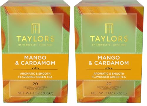 Image of Taylors of Harrogate Mango & Cardamom Green Tea, 20 Count (Pack of 2)