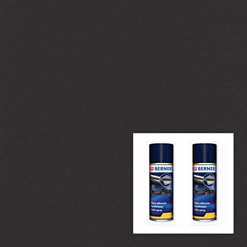 Tissu de plafond de voiture pour Audi VW anthracite 3x1,50m avec 2 colles spray