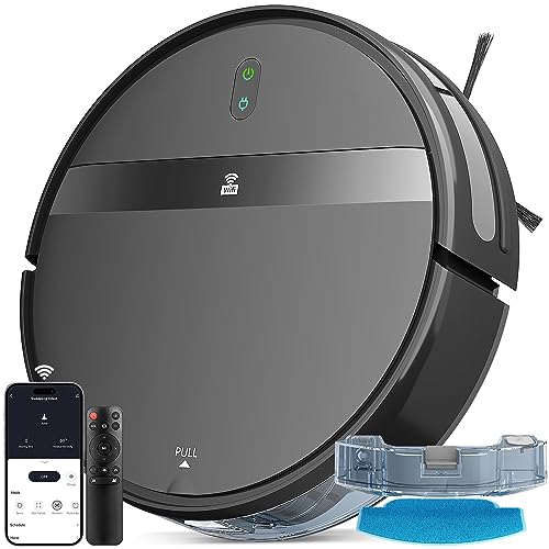 BENICO Robot Vacuum Cleaner, Alexa/WiFi/App, 2 in 1 Robot Vacuum Cleaner with mop, Watertank and Dustbin, Self-Charging Robotic Vacuum, Smart Obstacle Avoidance, for Pet Hair Hard Floor Cleaner Carpet