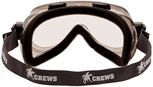 Image of MCR Safety 2400F Verdict Polyvinyl Chloride Strap Foam Lining Safety Goggle with Smoke Frame and Clear Lens, 1 Pair