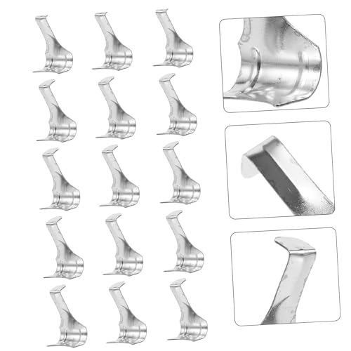 Image of TEHAUX 50pcs Heavy Duty S-Shape Picture Molding Hooks Picture Rail Hangers Easy to Install for Art Exhibitions and Frame Display Sturdy and Deform-Resistant