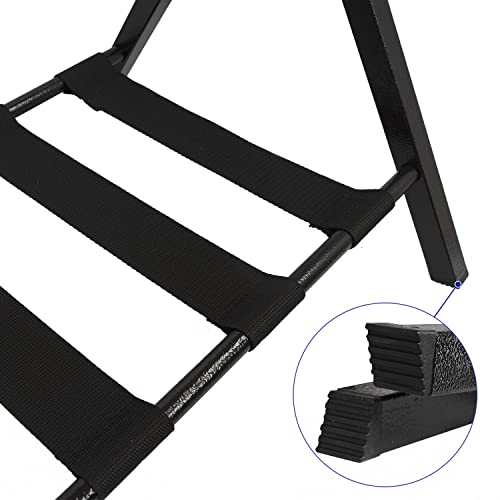 Folding Luggage Rack Suitcase Stand With Storage Shelf For Guest Room Bedroom Hotel, Black (1) #TOP3