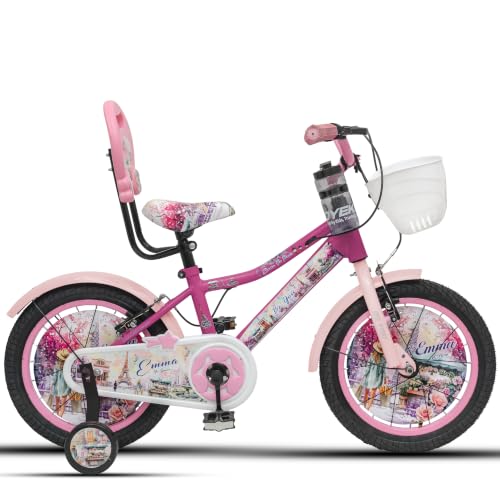 Image of Emma 16 Inch Cycle for Girls (Dark Pink /Pearl Pink, 16T)