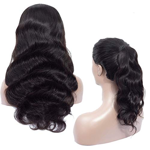 Healthair 360 Lace Frontal Wig 18inch Brazilian Human Hair Wigs 150% Density Body Wave 360 lace wig for Black Women Pre Plucked Natural Hairline with Baby Hair (360 wig body 18inch)