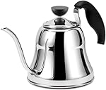 Tea Kettle for Stovetop, Barista's Choice Gooseneck Pour Over with Flow Control, Food Grade Stainless Steel Water Kettle, Tea Pot for Home & Kitchen - Small 28oz, Silver
