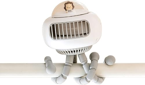 Miniatura 1 de Notherss Ventilador portátil multiplicador de aire de mano para cochecito de escritorio de bicicleta camping al aire libre USB o 3600 mAh alimentado