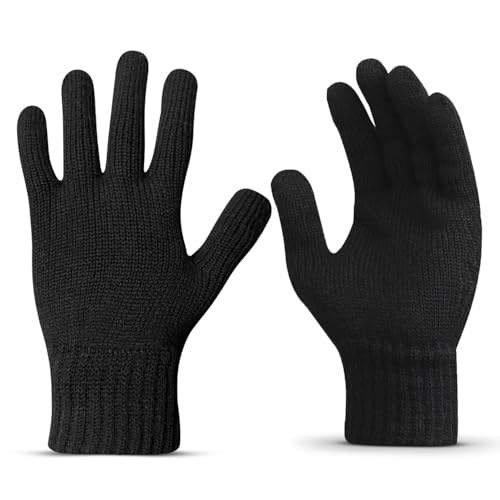 Image of TEKCOOL Winter Gloves for Men & Women with Touchscreen Finger Bike Winter Hand Gloves for Men Woolen Winter Gloves for Women Thermal Hand Gloves for Winter Warm Gloves Unisex