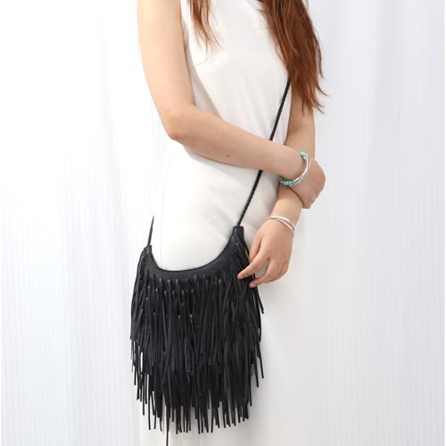 Bolso Boho con Flecos para Mujer, Estilo Occidental miniatura 2