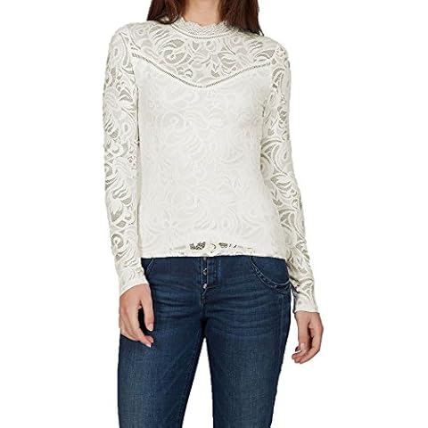 Vila Clothes Vistasia L/s Lace Top-Noos Camisa Manga Larga Cover