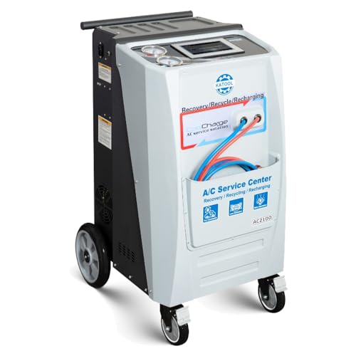 AC2100 Automatic Refrigerant Recovery & Recharge Machine Compatible with R134a or R1234yf Dual Refrigerants for Automotive AC Systems