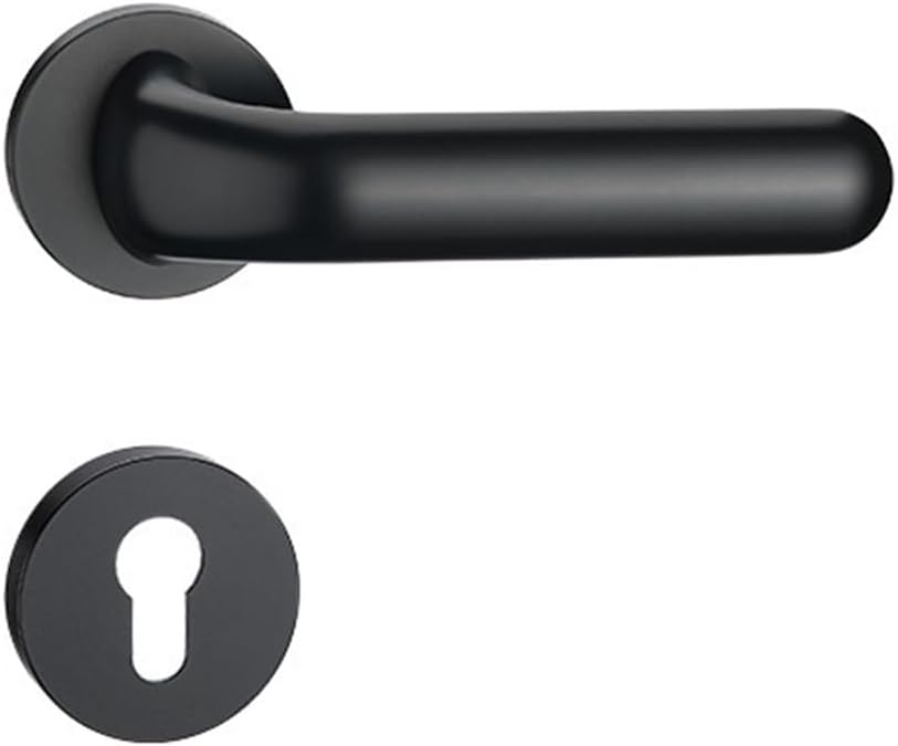 1 Pcs Indoor Bedroom Door Handle Lock Wholesale Solid Wood Door Silent Split Lock Home(D31 S973 Bright Chrome Silent Lock)