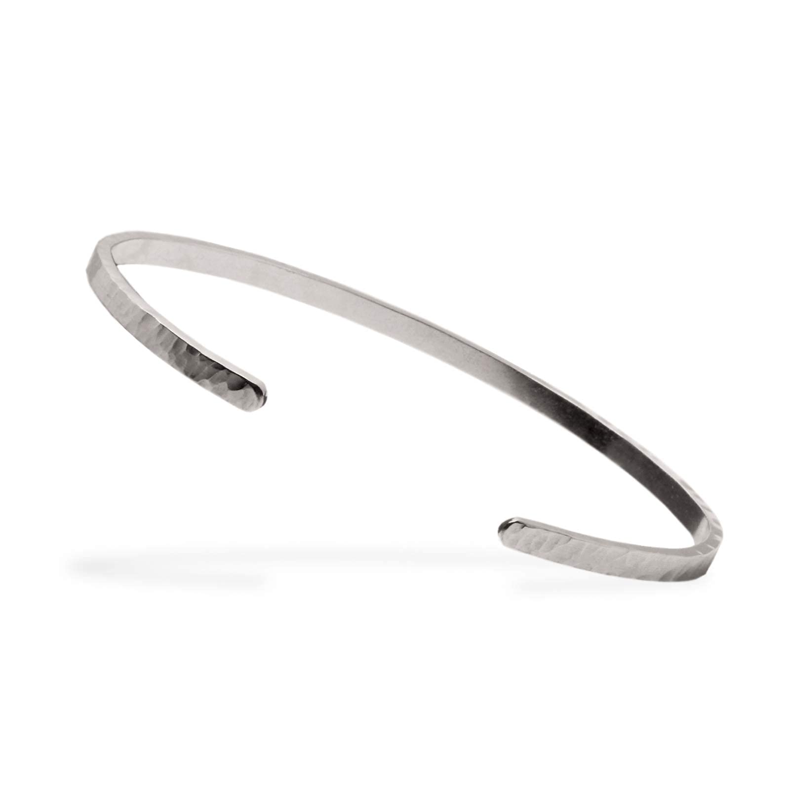 Nato Cuff - Edelstahl Armreif Gehämmert Herren und Damen Schmuck Made in France