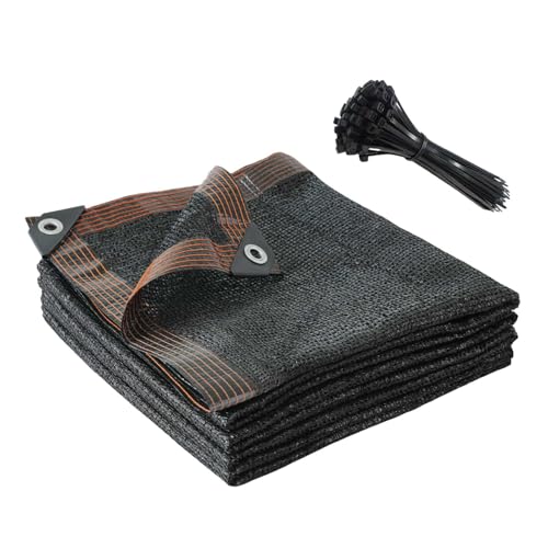 Shade Cloth for Garden 10x10ft, 40% Sunblock Mesh Tarp & Outdoor Sun Shade with Grommets, Sun Shade Outdoor Cover, Plant Covers Freeze Protection for Greenhouse, Kennel, Lawn, Patio
