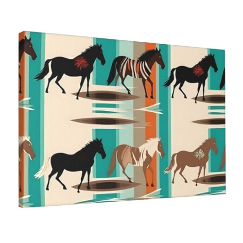 Toile cheval et rayures pour personnaliser un bureau ou une chambre