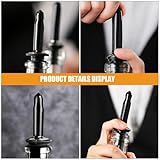 Uonlytech Weinausgießer 15 Stück Gummikappen Ausgießkappen für Ölflaschen und Schnaps mit...