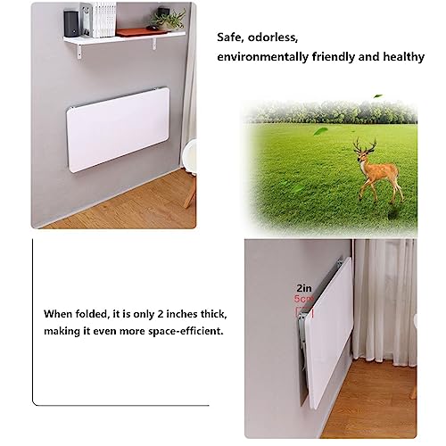 Table de travail murale pliante pour aménager un bureau de cuisine compact