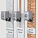 WALI Speaker Wall Mounts, Dual Side Clamping Bookshelf Mounting Bracket for Large Surrounding Sound Speakers, Hold up to 55 lbs. (SWM201), 1 Pair, Black
