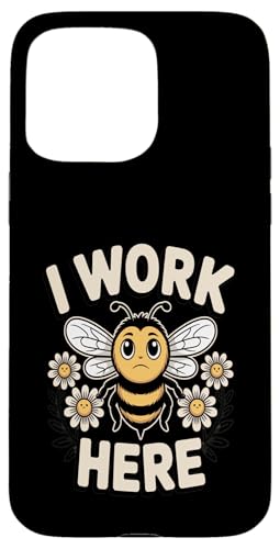 I Work Here Bee Workplace ���[���A ���p �X�}�z�P�[�X iPhone 15 Pro Max �p