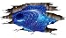 Galaxy Planet Space Murals Wall Decal - Creative 3D Cosmic Milky Way Floor/ Ceiling / Window Removable Wall Stickers Self-adhesive Wallpaper Decor for Home
