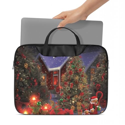 Bolso para laptop 15.6 pulg cuero impermeable unisex miniatura 6